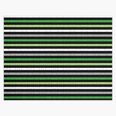 Aro Pride Stripes Jigsaw Puzzle RB1901 product Offical Aromantic Flag Merch
