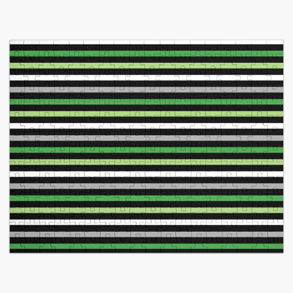 Aro Pride Stripes Jigsaw Puzzle RB1901 product Offical Aromantic Flag Merch