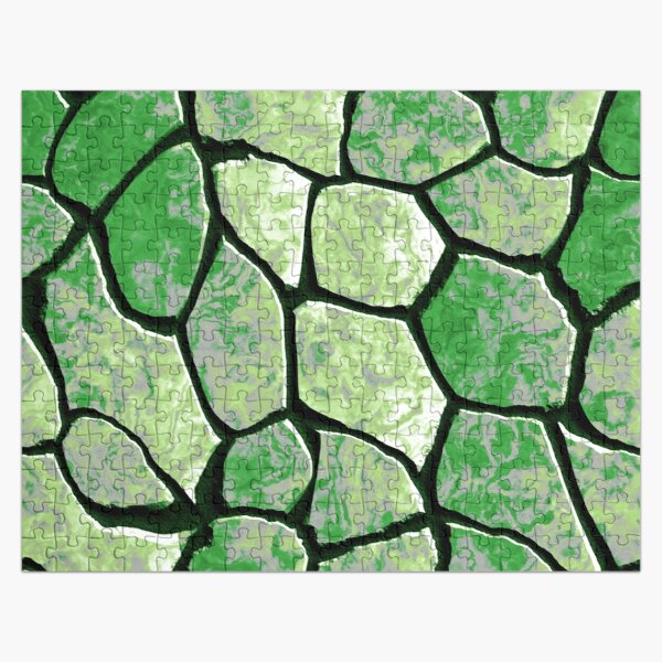 Aro Pride Rough Natural Stone Wall Pattern Jigsaw Puzzle RB1901 product Offical Aromantic Flag Merch