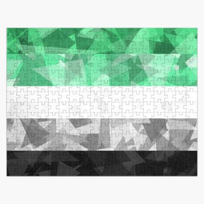 Aromantic Pride Shards Jigsaw Puzzle RB1901 product Offical Aromantic Flag Merch