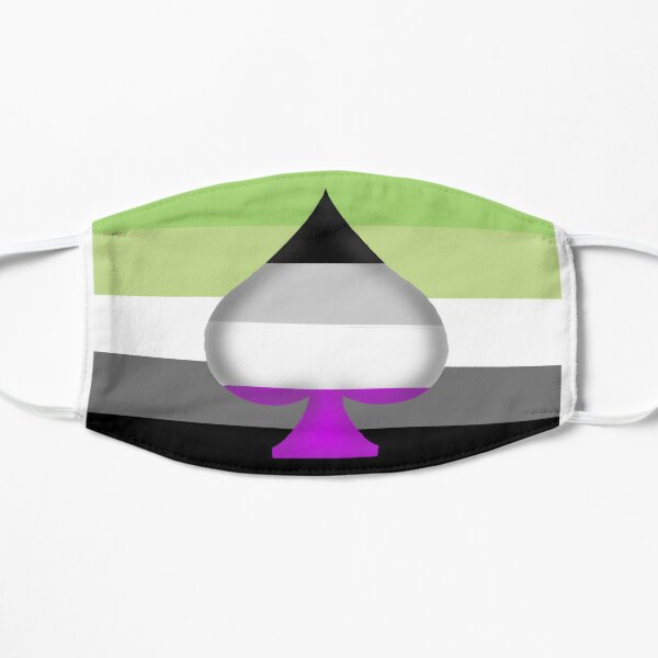 AroAce Pride Flag Flat Mask RB1901 product Offical Aromantic Flag Merch