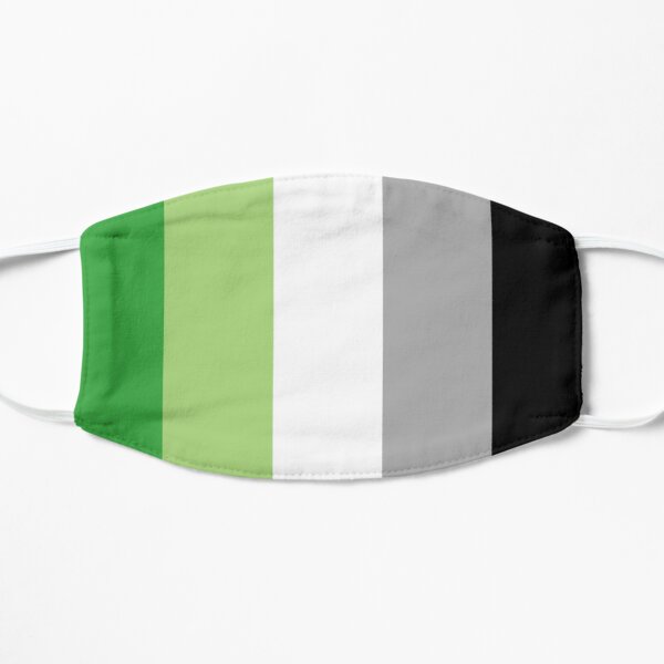 AROMANTIC PRIDE FLAG Flat Mask RB1901 product Offical Aromantic Flag Merch