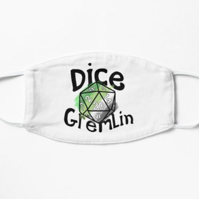 Aromantic Pride Flag D20 Dice Flat Mask RB1901 product Offical Aromantic Flag Merch