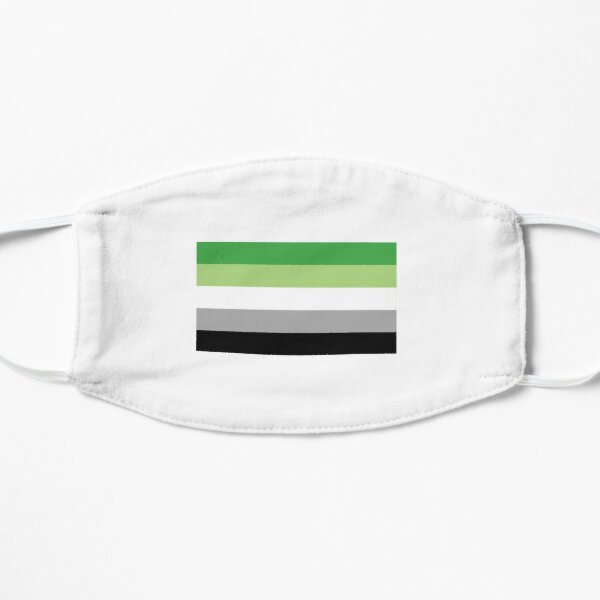 Aromantic Pride Flag Flat Mask RB1901 product Offical Aromantic Flag Merch
