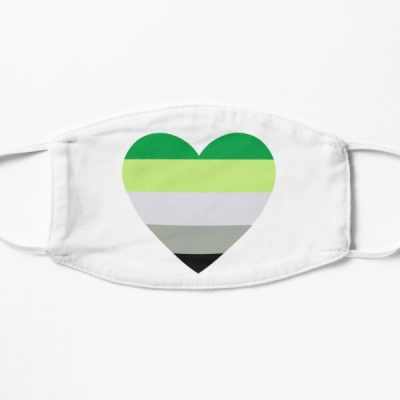 Aromantic Heart Flag Flat Mask RB1901 product Offical Aromantic Flag Merch