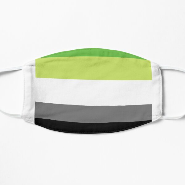 Aromantic pride Flat Mask RB1901 product Offical Aromantic Flag Merch