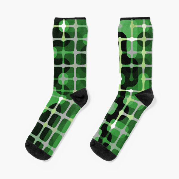 Aro Pride Abstract Circuitry Pattern Socks RB1901 product Offical Aromantic Flag Merch