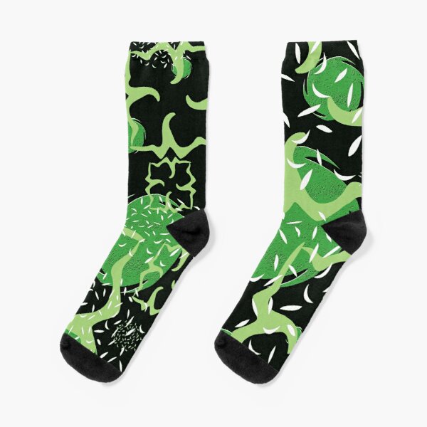 Aro Pride Abstract Voidfill Design Socks RB1901 product Offical Aromantic Flag Merch
